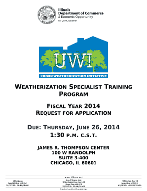 Weatherization Specialist Training Program