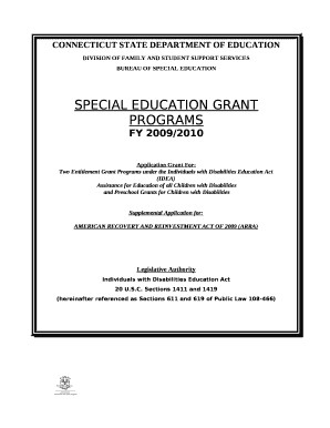 And Preschool Grants for Children with Disabilities