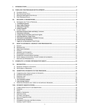 Timeline for Program Development4