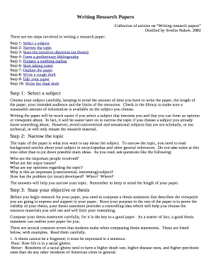 Collection of atricles on Writing research papers