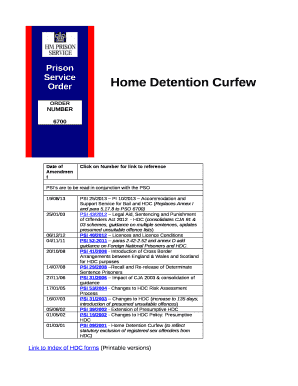 Home Detention Curfew