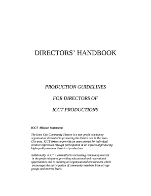 DIRECTORS HANDBOOK