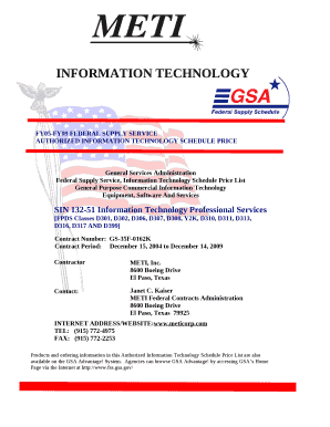 FPDS Code D301IT Facility Operation and Maintenance