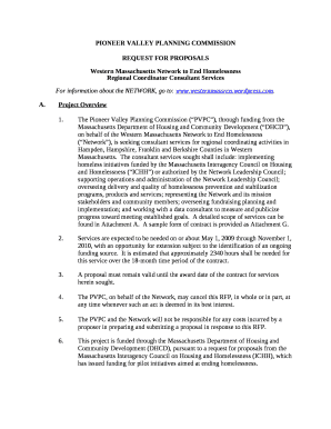 RFP for Regional Coordinator - Western Massachusetts Network to ...