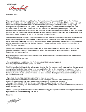 The Michigan Baseball Foundation is a 501 (c)(3) non-profit public charity, which was formed in 2006 to create regional economic development and to enhance the efforts of regional organizations that serve young people through creative