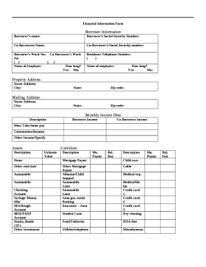 Borrowers Social Security Number: