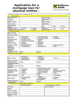 Surname and given name of applicant