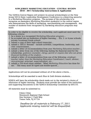 NEW JERSEY MARKETING EDUCATION - CENTRAL REGION