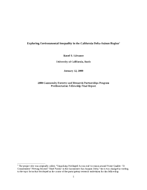 Exploring Environmental Inequality in the California Delta-Suisun Region1