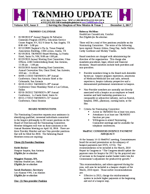 T&NMHO UPDATE