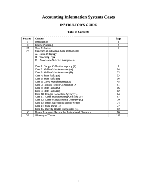 Accounting Information Systems Cases