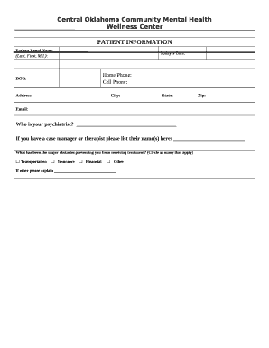 Patient Legal Name (Last, First, M