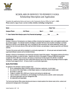 Application for Form I-20 - Wilkes University