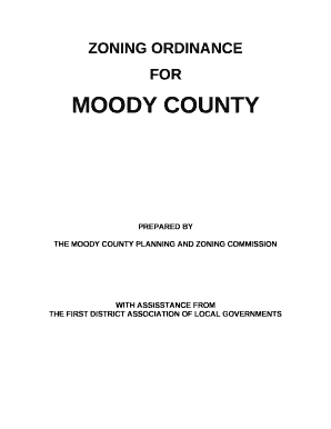 THE MOODY COUNTY PLANNING AND ZONING COMMISSION