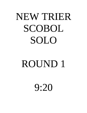 NEW TRIER SCOBOL SOLO