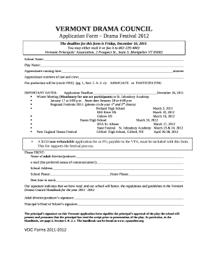 VERMONT DRAMA COUNCIL