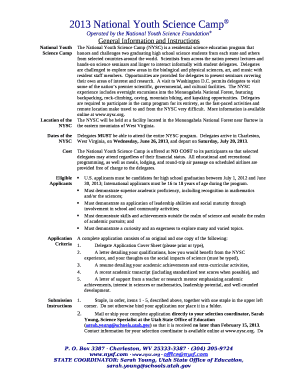 Delegate Application Cover Sheet