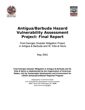 Antigua/Barbuda Hazard Vulnerability Assessment Project: Final Report