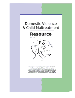 Domestic Violence and Child Maltreatment Resource Directory