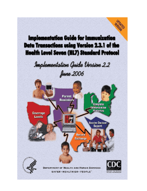 This document replaces previous National Immunization Program (NIP) Guidelines for Immunization Data Transactions versions dated September 2002 and earlier