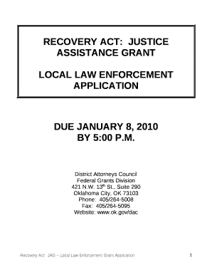 RECOVERY ACT:JUSTICE