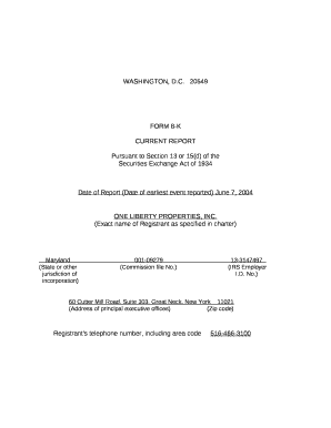 Date of Report (Date of earliest event reported) June 7, 2004