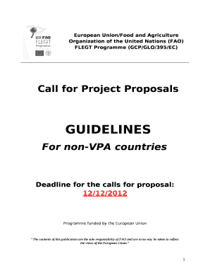 European Union/Food and Agriculture Organization of the United Nations (FAO) FLEGT Programme (GCP/GLO/395/EC)