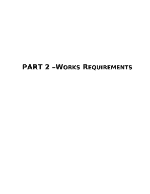 PART 2 Works Requirements