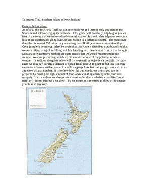 Te Araroa Trail, Southern Island of New Zealand