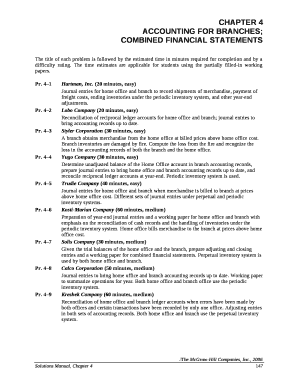 Accounting for Branches;