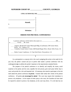 SUPERIOR COURT OF COUNTY, GEORGIA