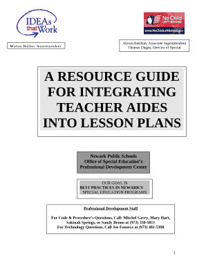 Code and Statutory Mandates - Why do teachers have to integrate teacher aides into lesson plans