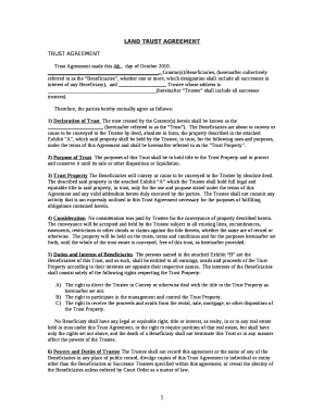 Land Trust Agreement