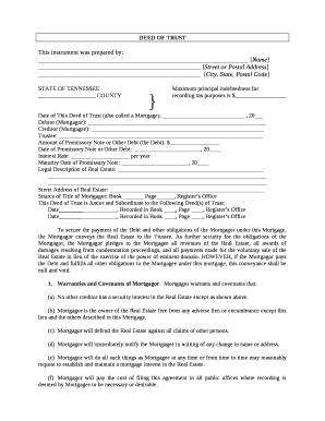 STATE OF TENNESSEEMaximum principal indebtedness for