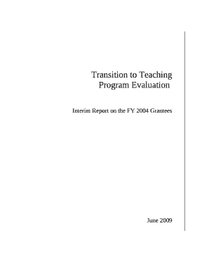 Program Evaluation:Interim Report on the FY 2004 Grantees
