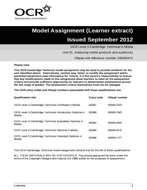 Model Assignment (Learner extract)