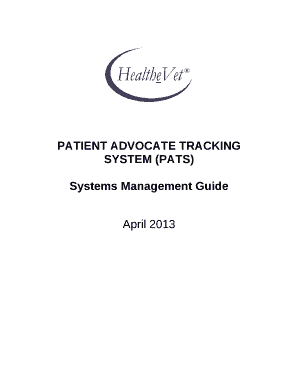 PATIENT ADVOCATE TRACKING SYSTEM (PATS)