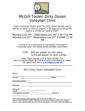 McGill-Toolen Dirty Dozen