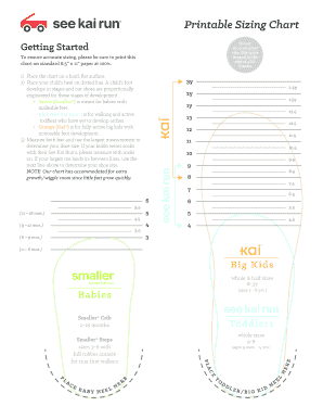 Fillable Online Printable Sizing Chart Fax Email Print - pdfFiller