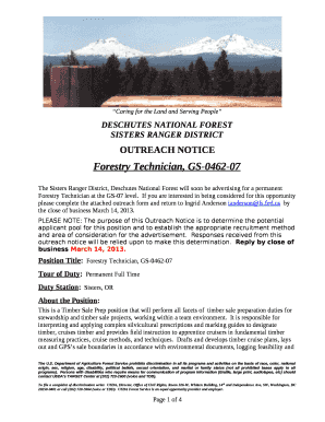 SISTERS RANGER DISTRICT