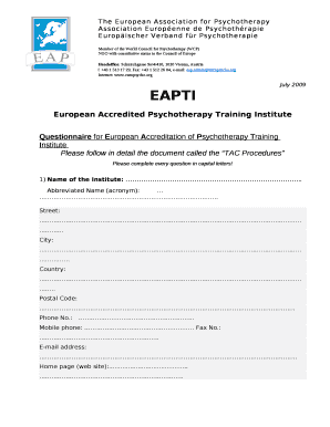 European Accredited Psychotherapy Training Institute