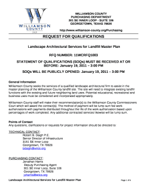 Landscape Architectural Services for Landfill Master Plan