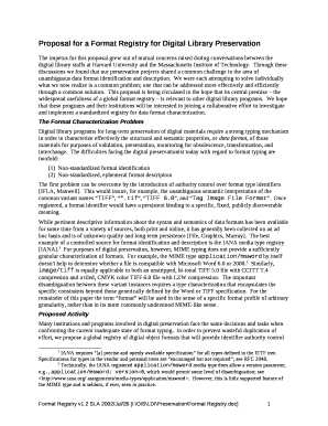 Proposal for a Format Registry for Digital Library Preservation