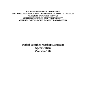 Digital Weather Markup Language