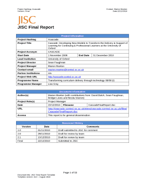 JISC Final Report