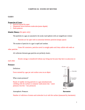 CHAPTER 13:STATES OF MATTER