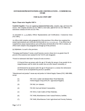 OFFEROR REPRESENTATIONS AND CERTIFICATIONS - COMMERCIAL ITEMS