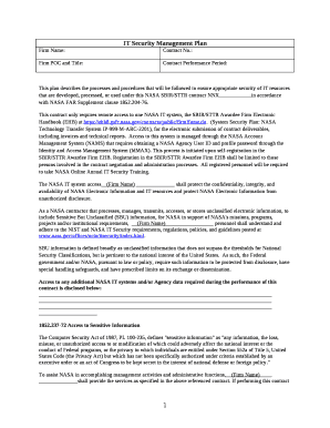 IT Security Management Plan