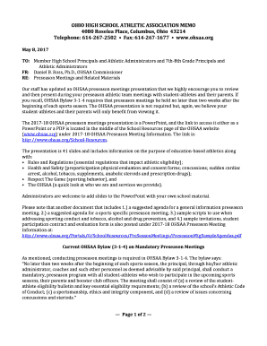 Printable ohsaa physical form 2017 2018 - Edit, Fill Out & Download