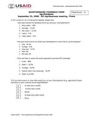 QUESTIONNAIRE /FEEDBACK FORM